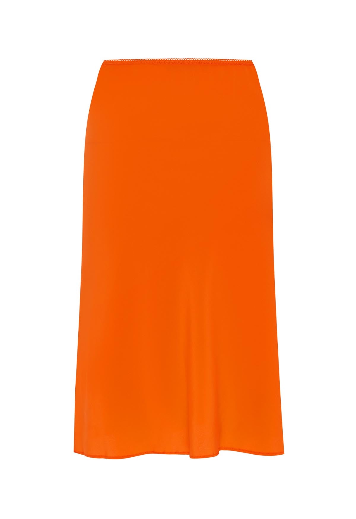Bias Knee Skirt Arancia Silk