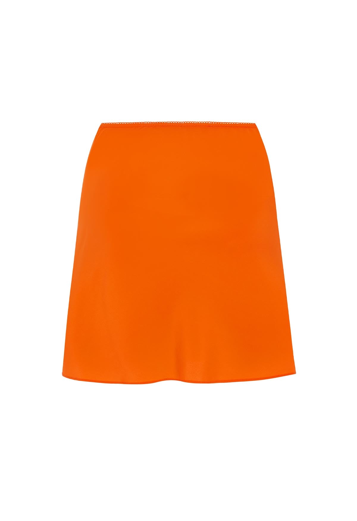 Bias Mini Skirt Arancia Silk