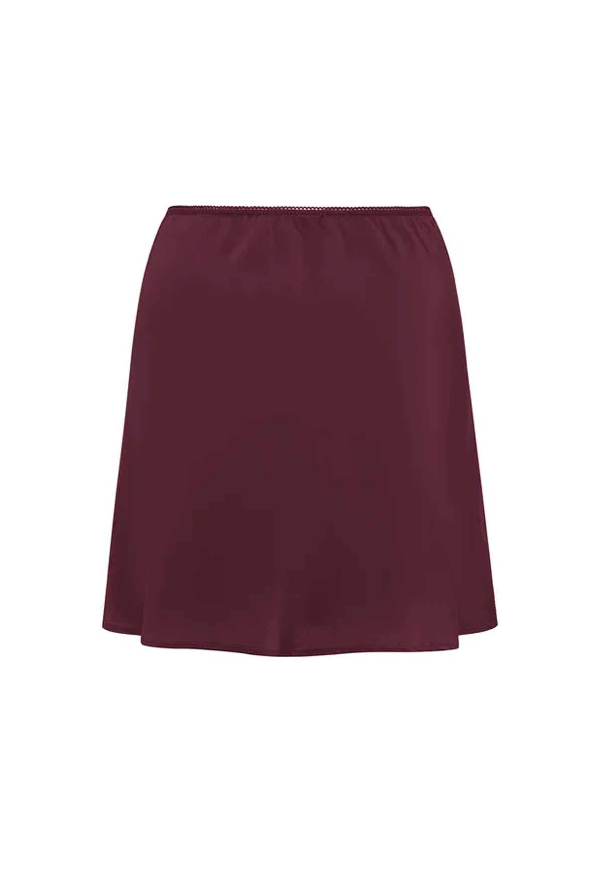 Bias Mini Skirt Vino Silk