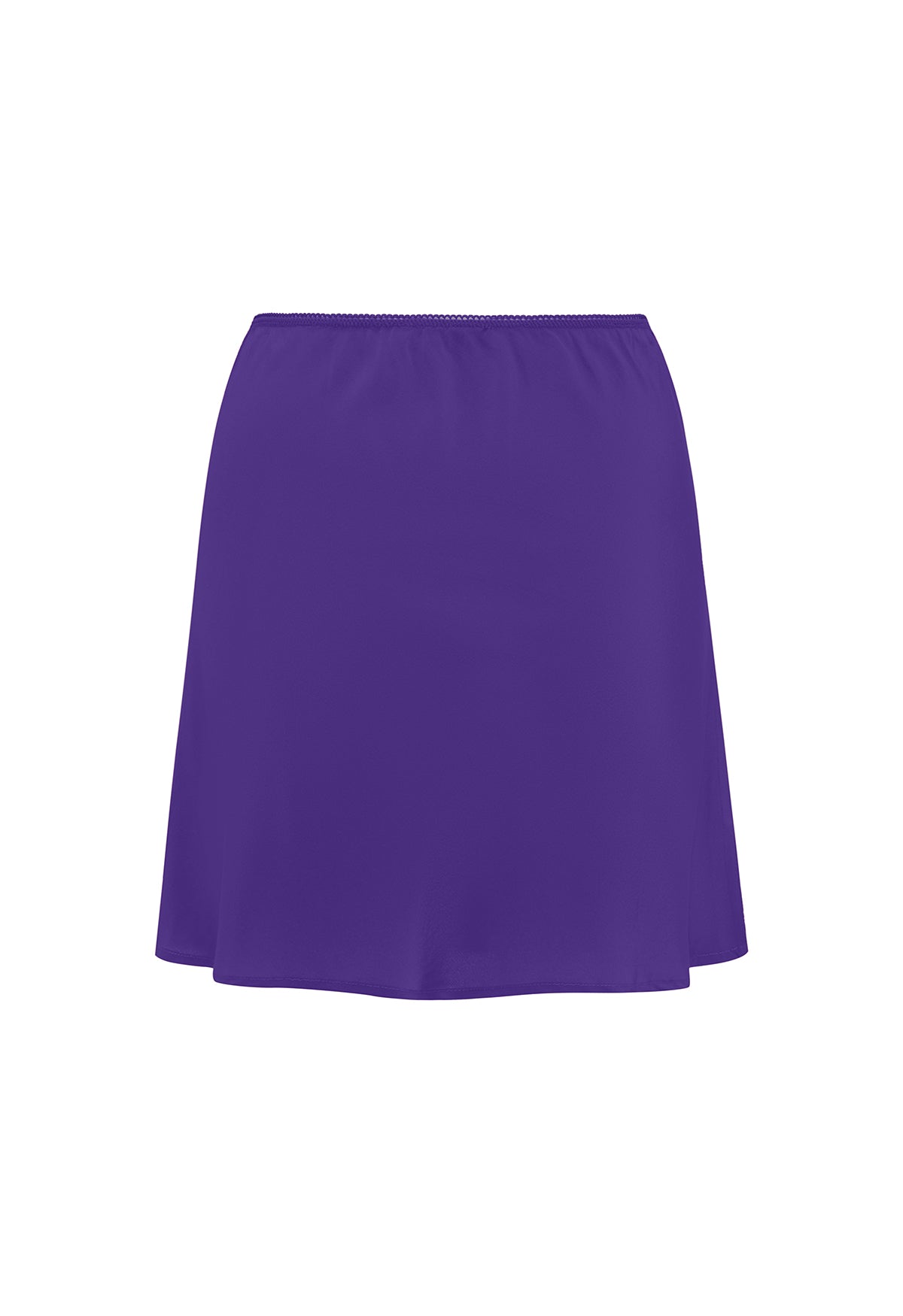 Bias Mini Skirt Viola Silk