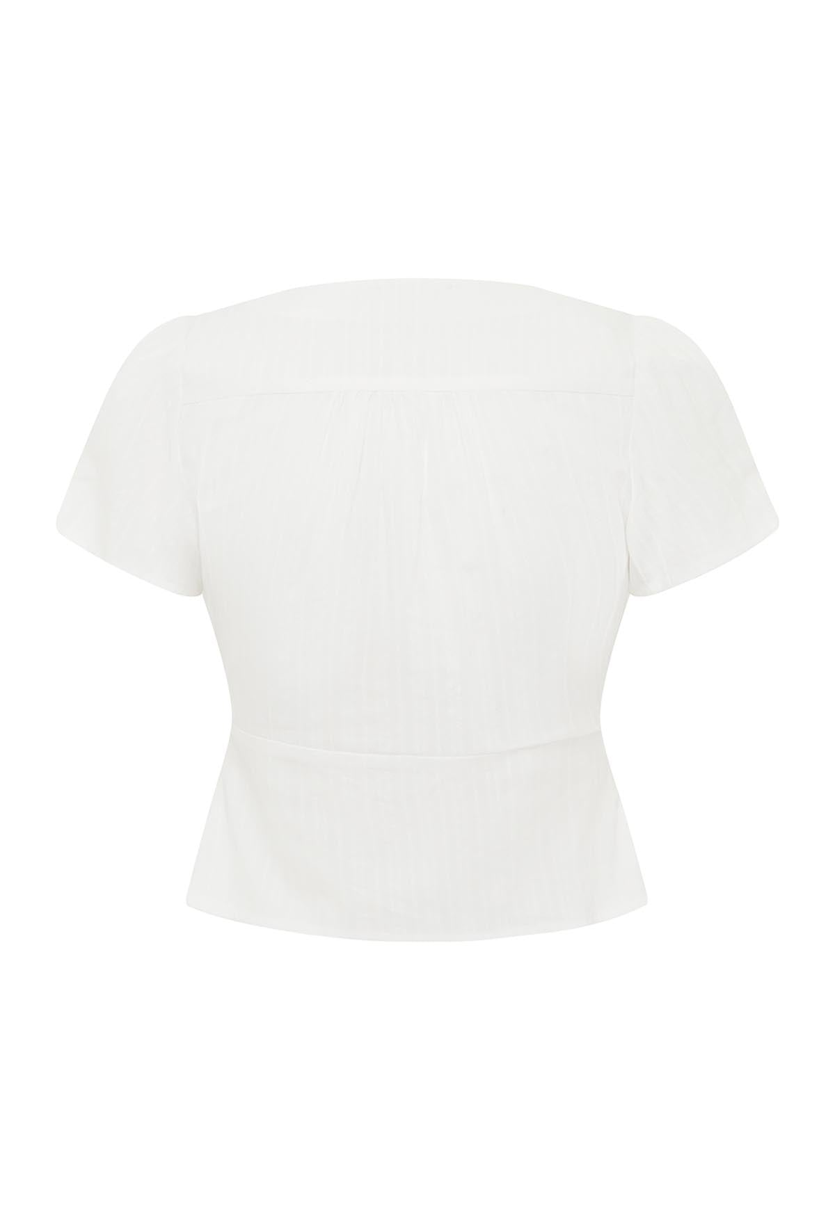 Cap-Sleeve Top Bianca
