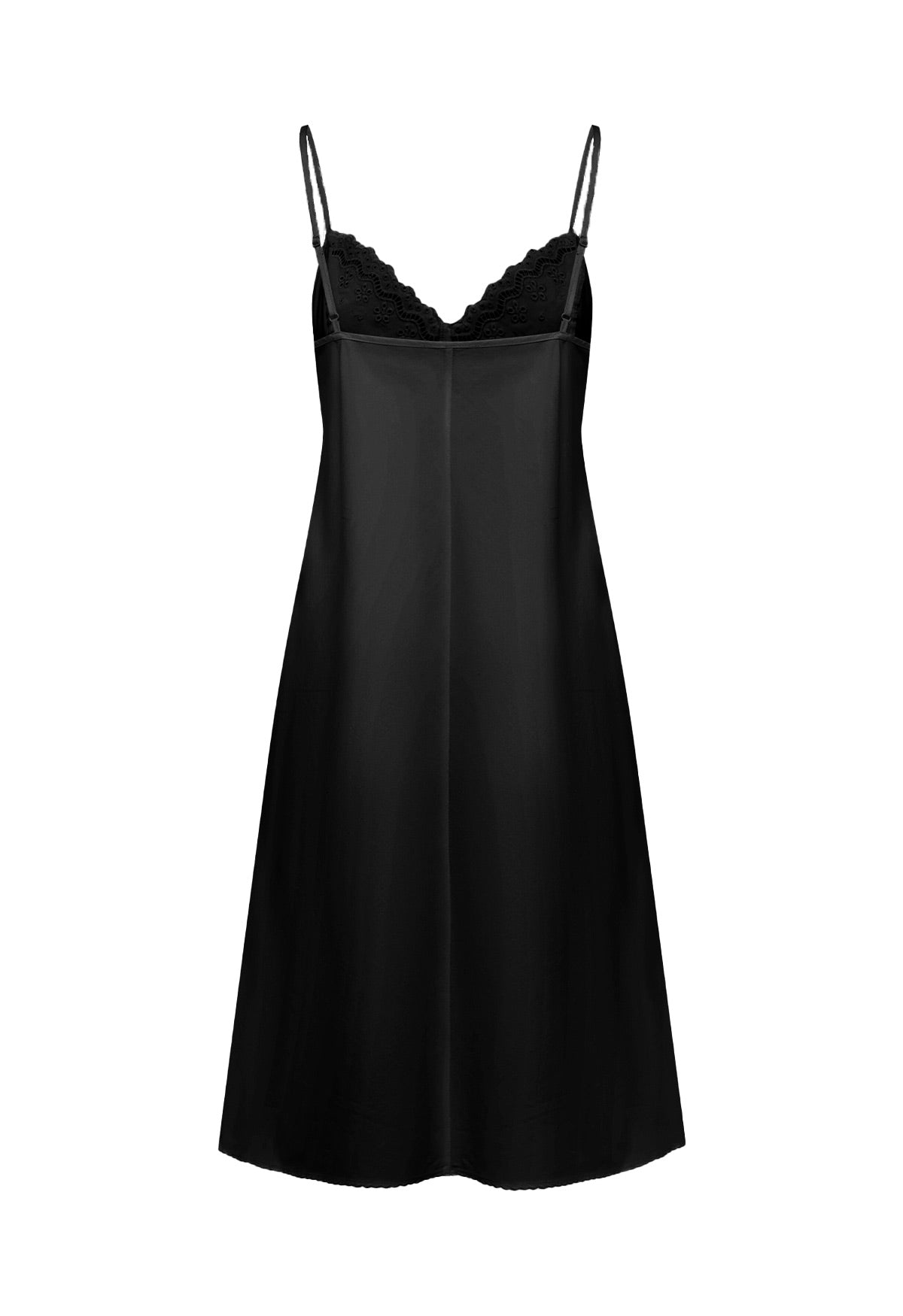Embroidered Bust Slip Dress Nera