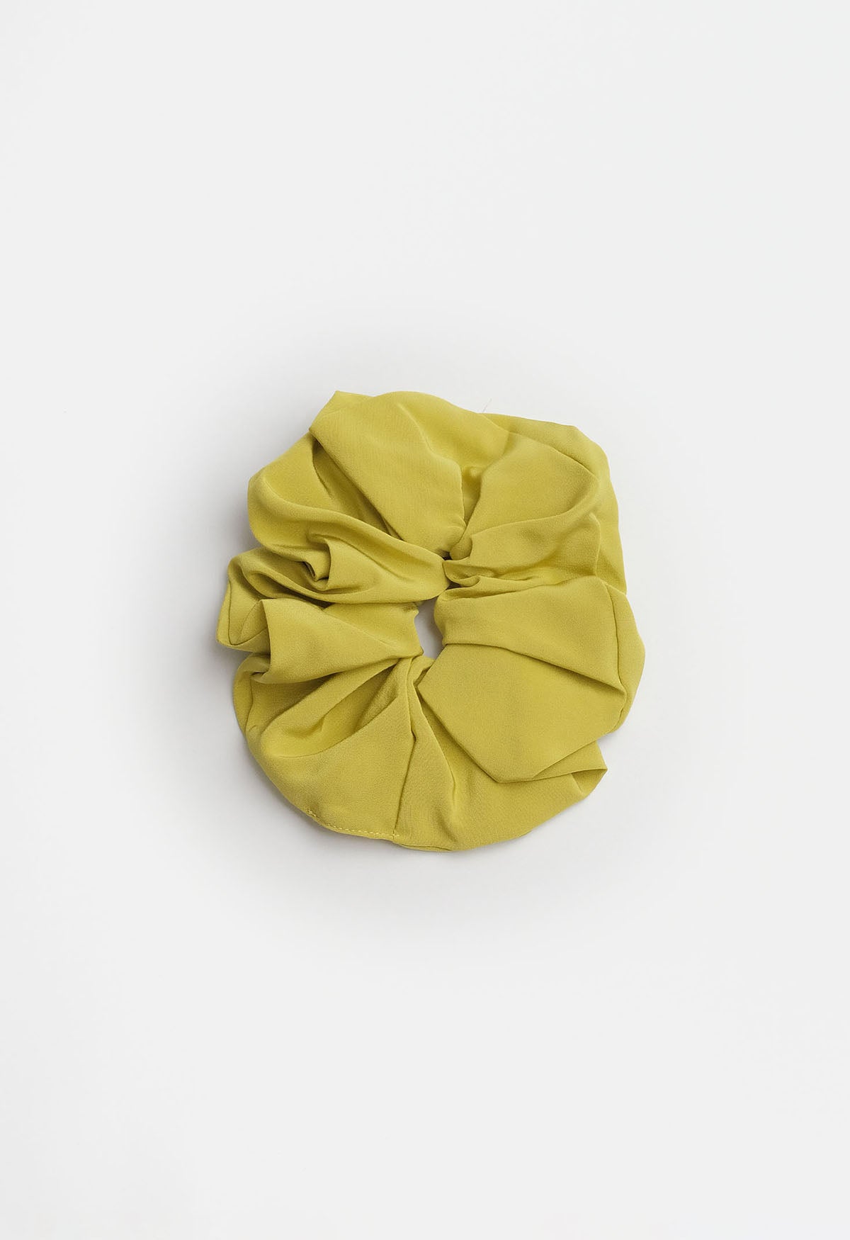 Oversized Scrunchie Chartreuse Silk