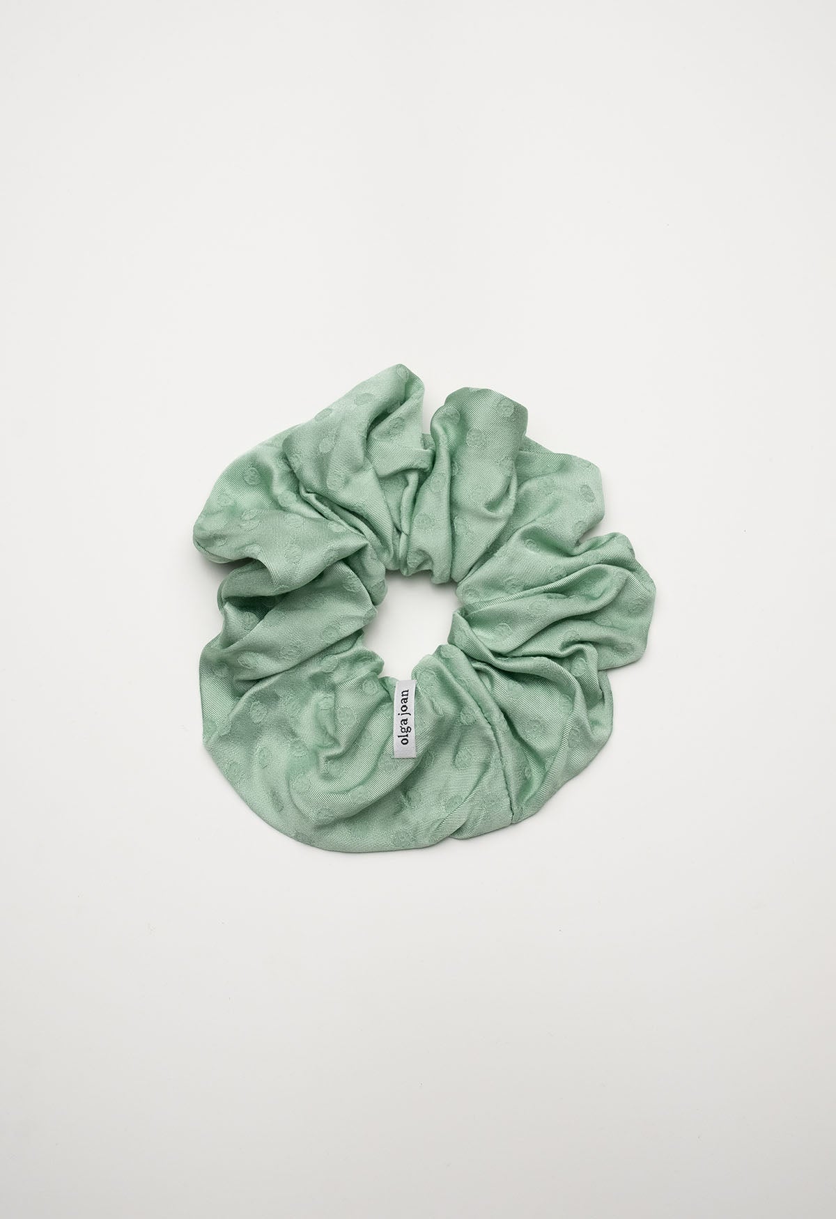 Oversized Scrunchie Jacquard Menta