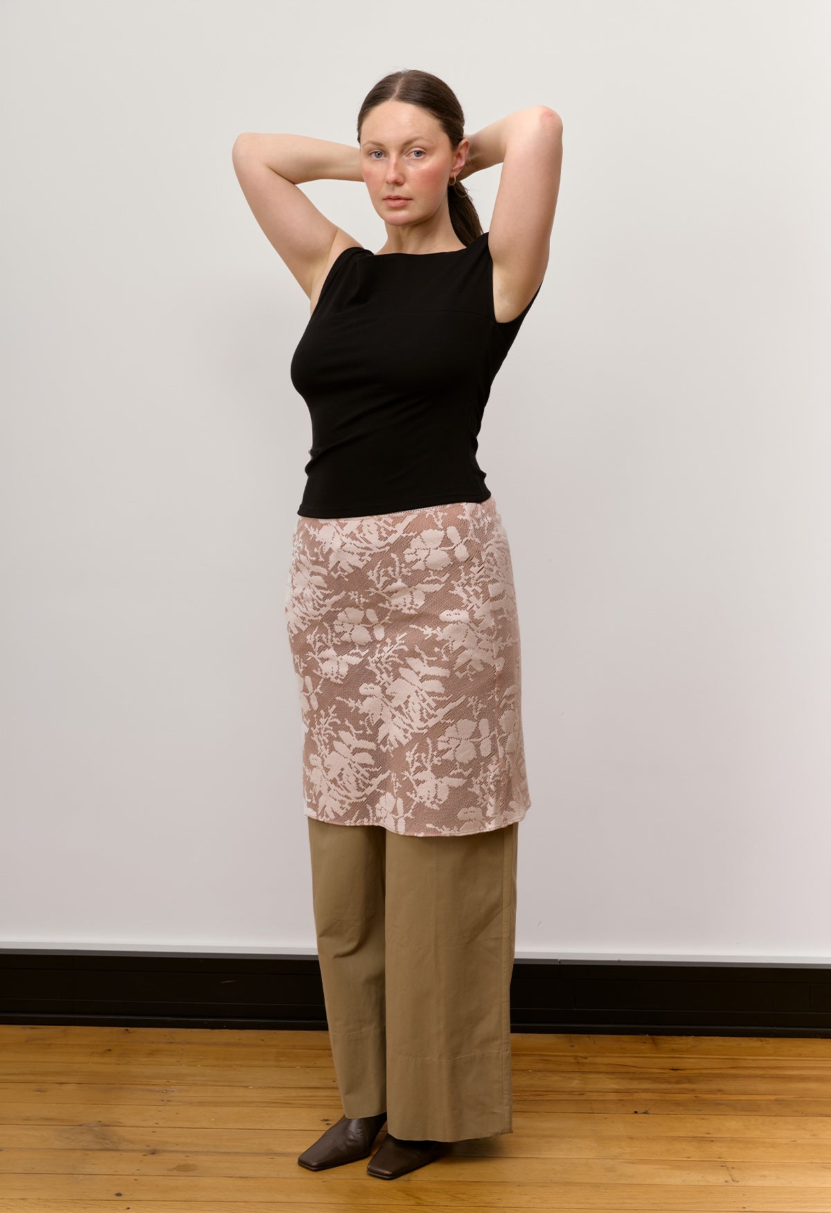 Asym Bardot Top Nera