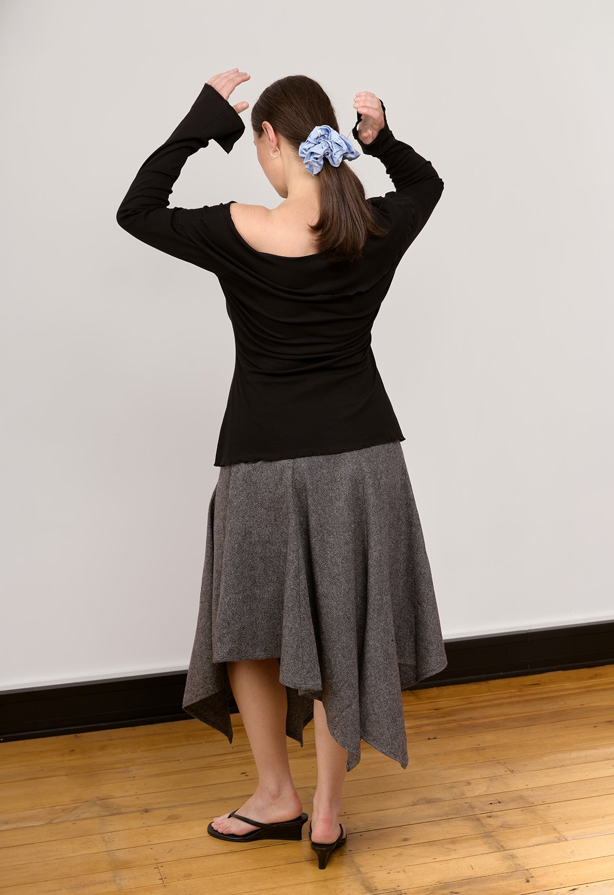 Bardot Long Sleeve Top Nera