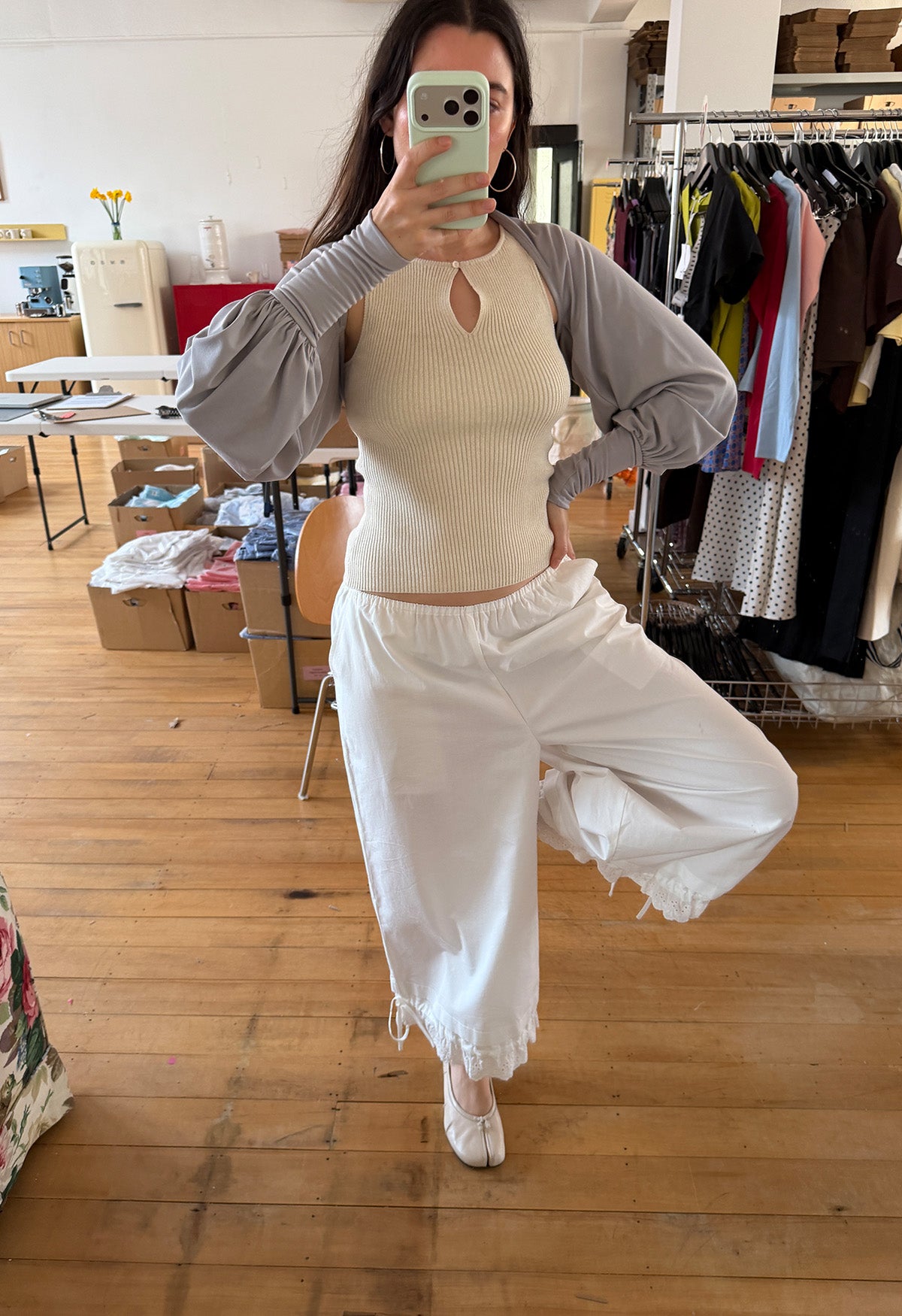 Bell Sleeve Bolero Pietra