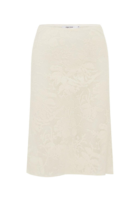 Bias Knee Skirt Burro Lace