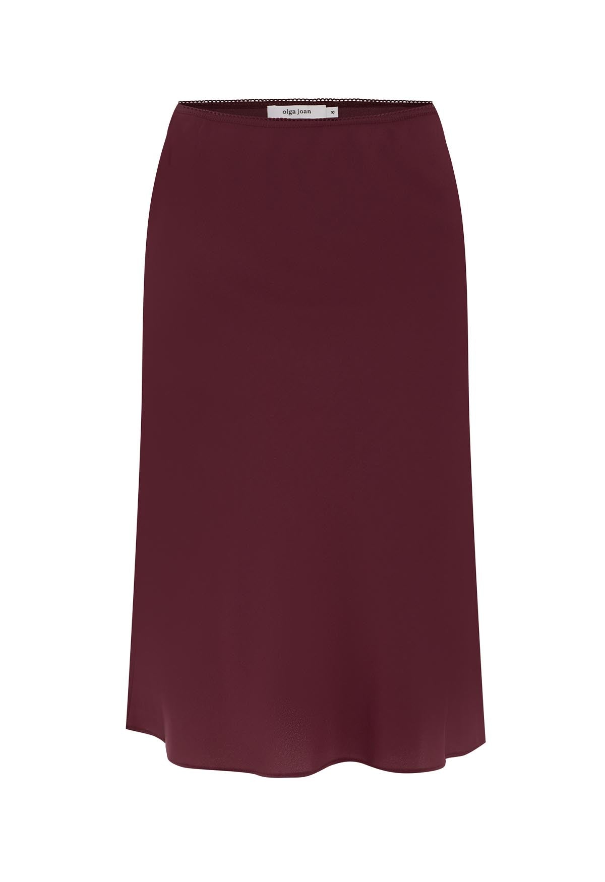 Bias Knee Skirt Vino