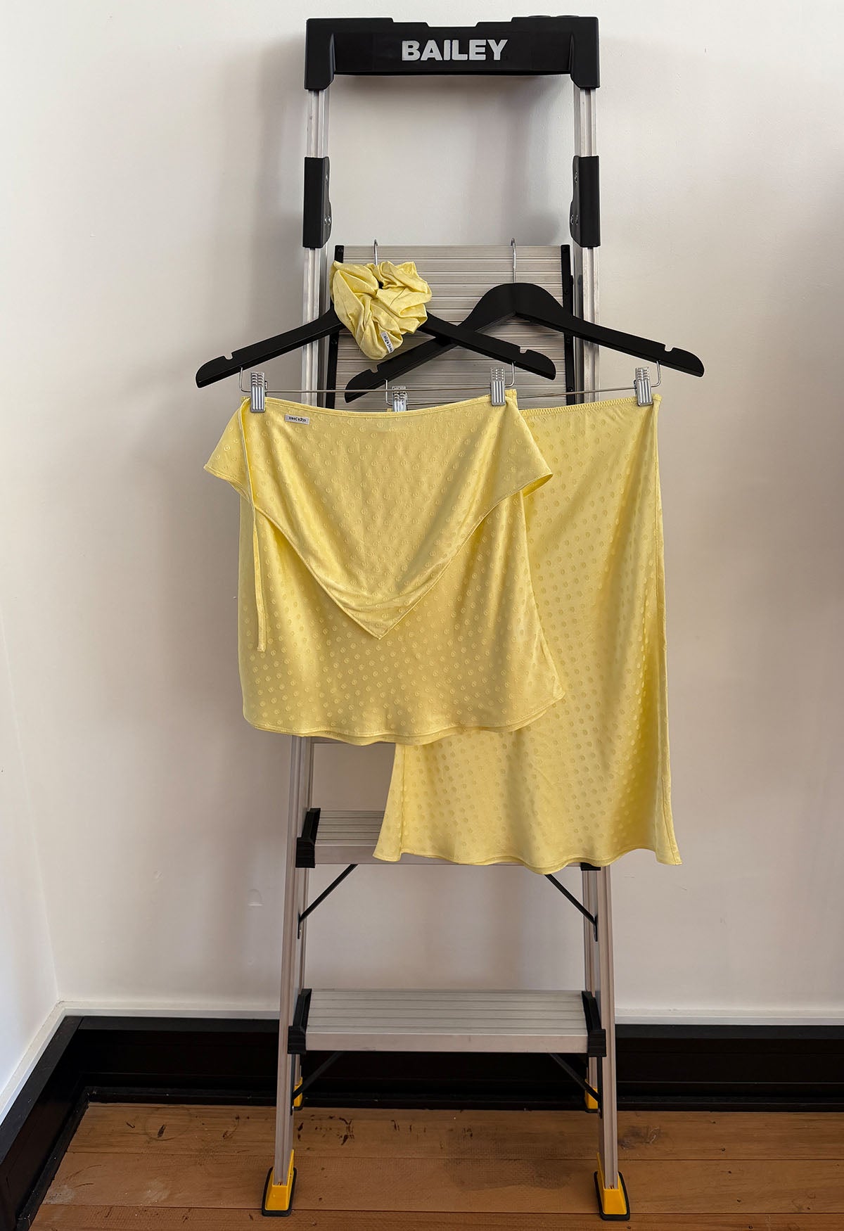 Bias Mini Skirt Jacquard Limone