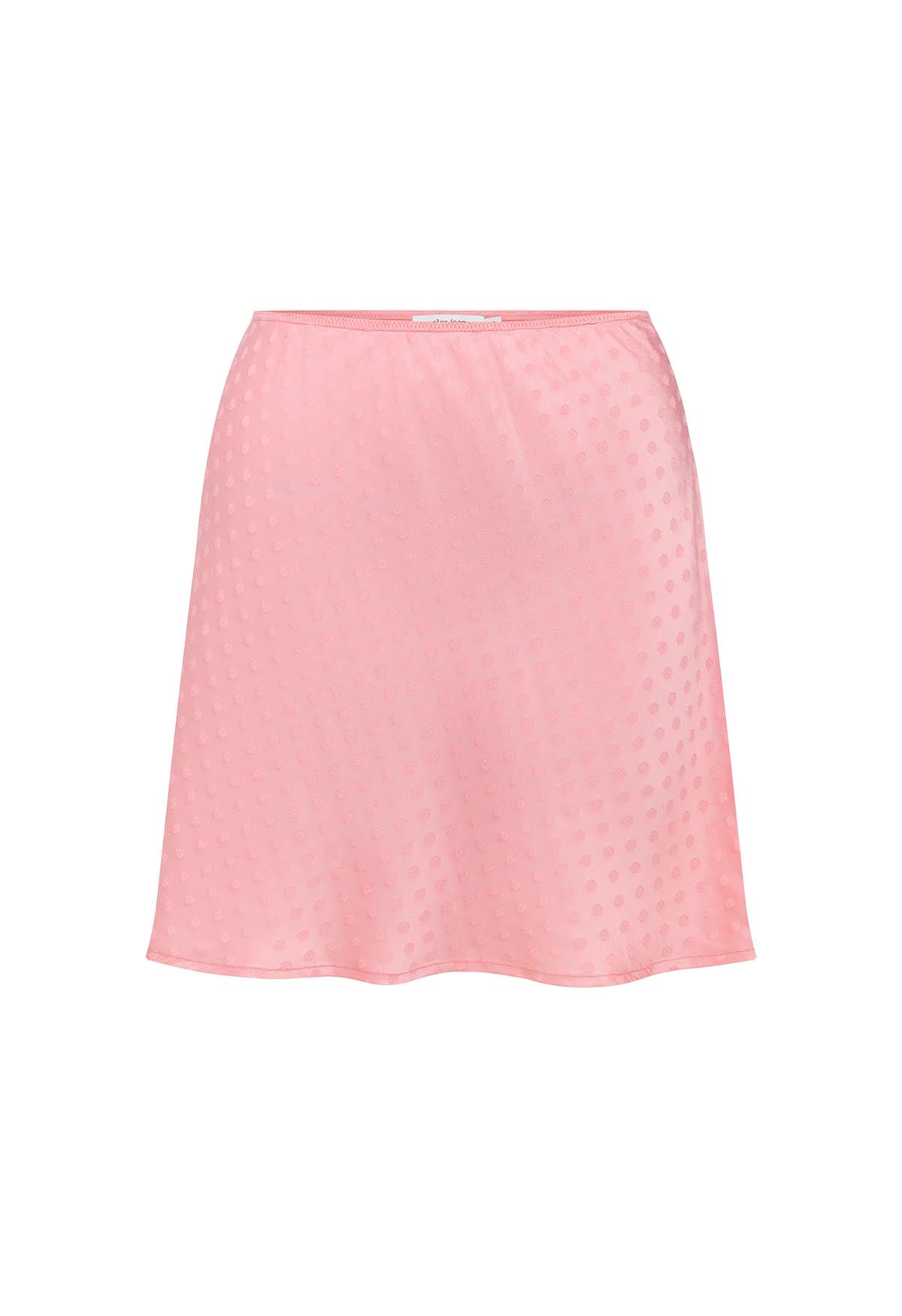 Bias Mini Skirt Jacquard Rosa