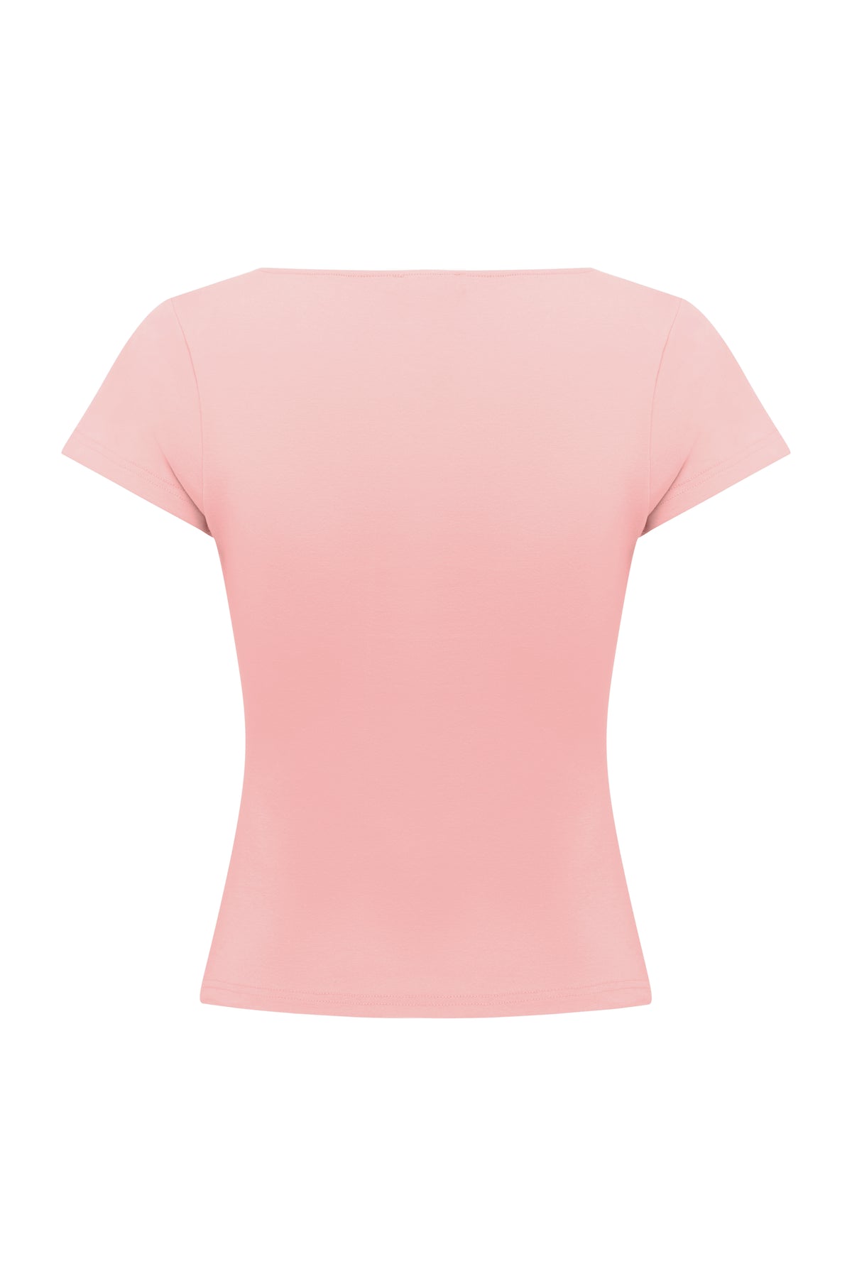 Button-Through Tee Rosa