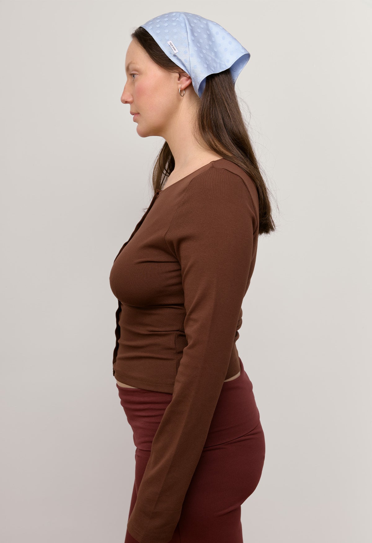 Button-Through Long Sleeve Top Ciocco