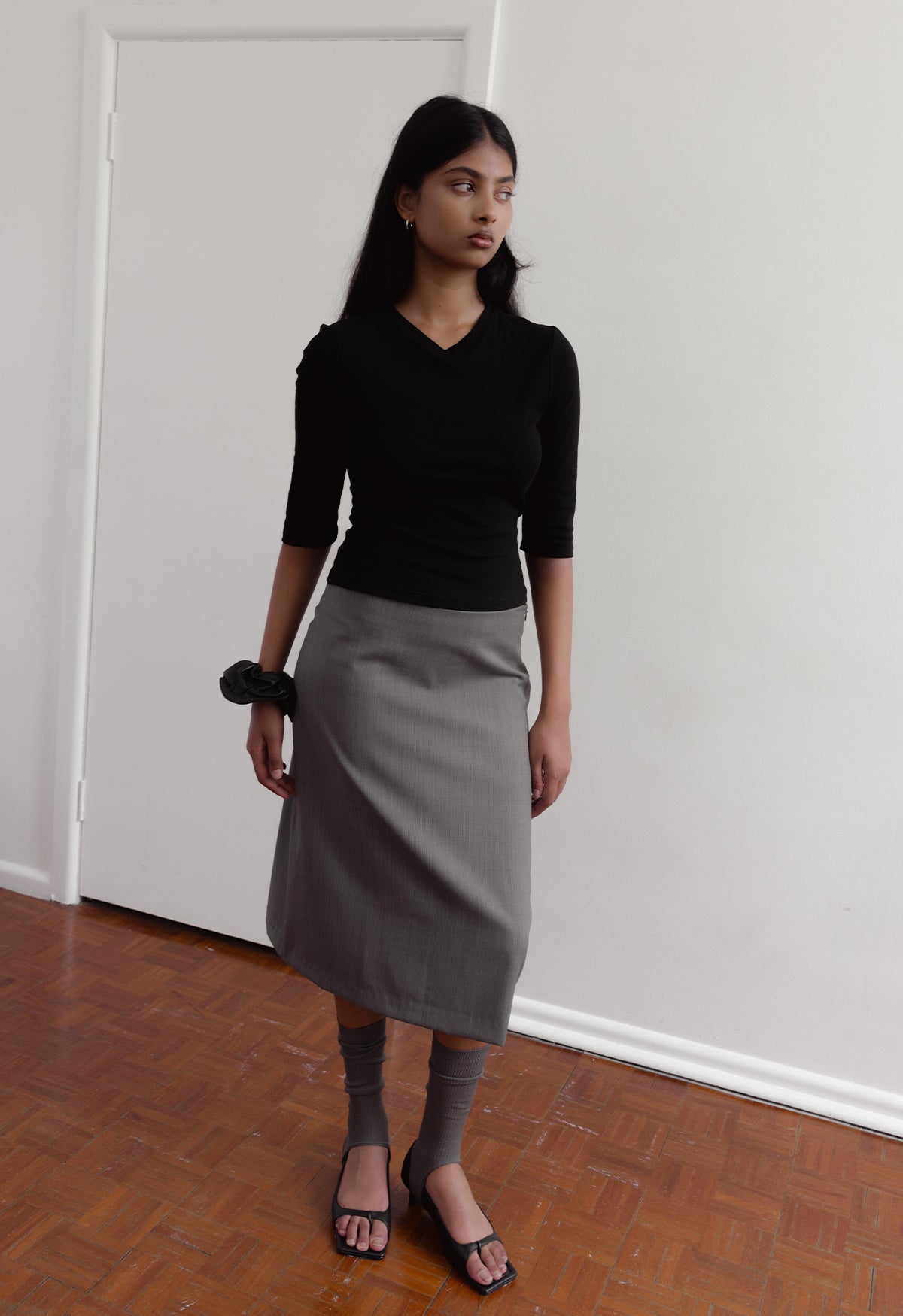 Baby V-Neck Top Nera