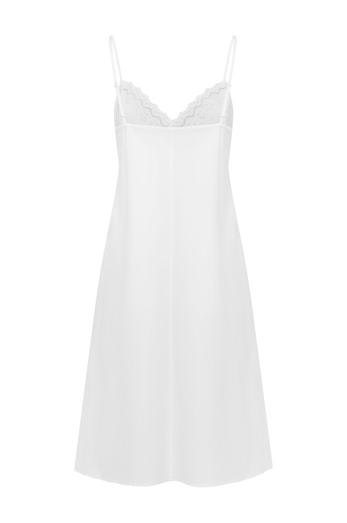 Embroidered Bust Slip Dress Bianca