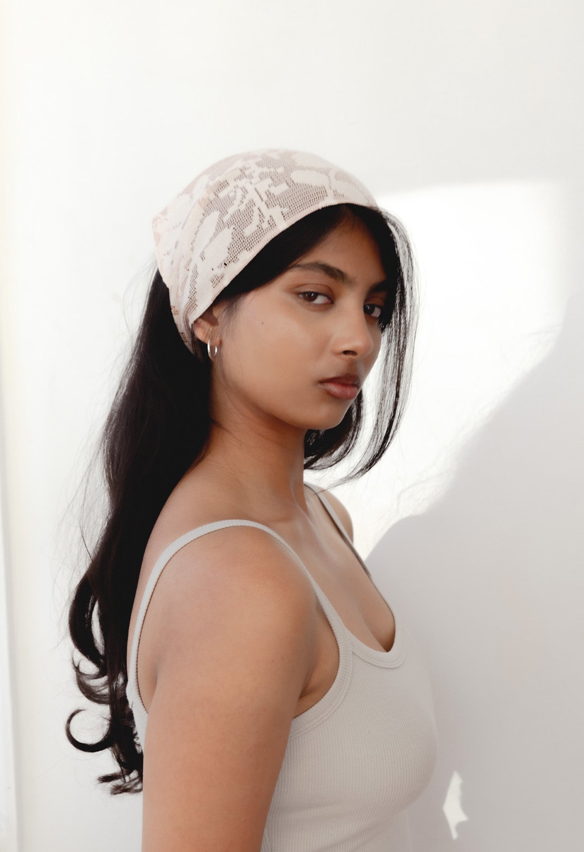 Headscarf Petalo Lace