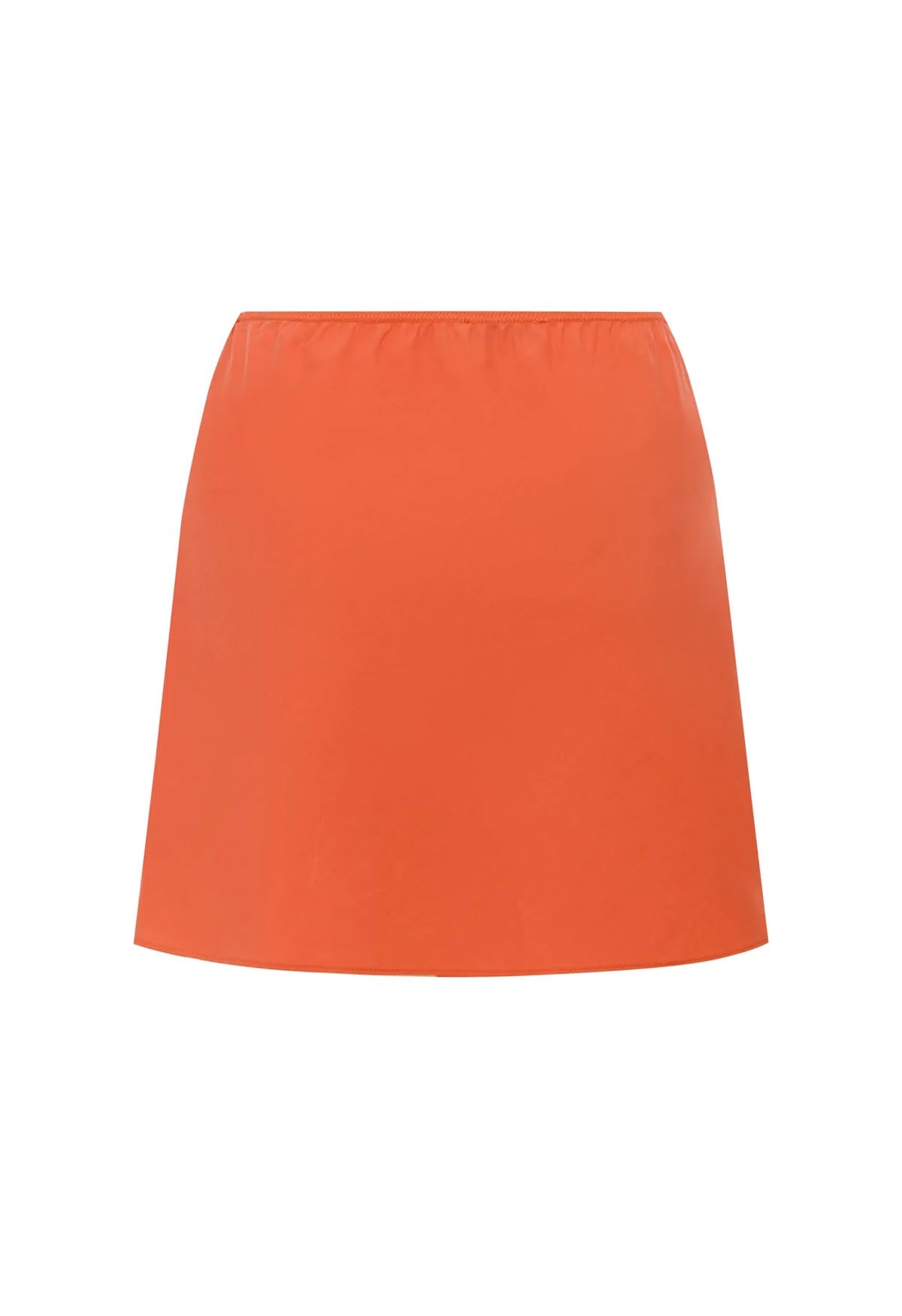 Mini Slip Skirt Arancia Tencel