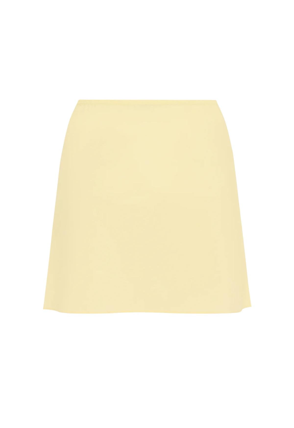 Mini Slip Skirt Limone Tencel