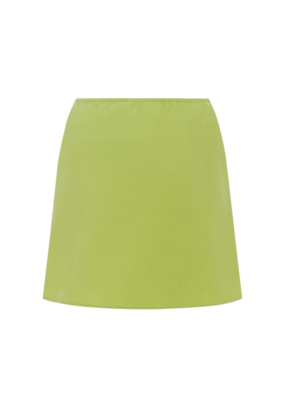 Mini Slip Skirt Pistachio Tencel