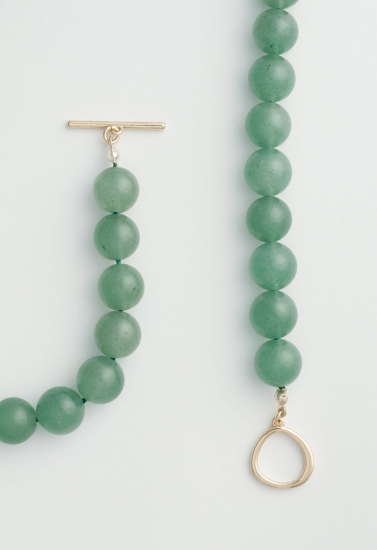 Sun Ray Necklace Aventurine Gold 10mm
