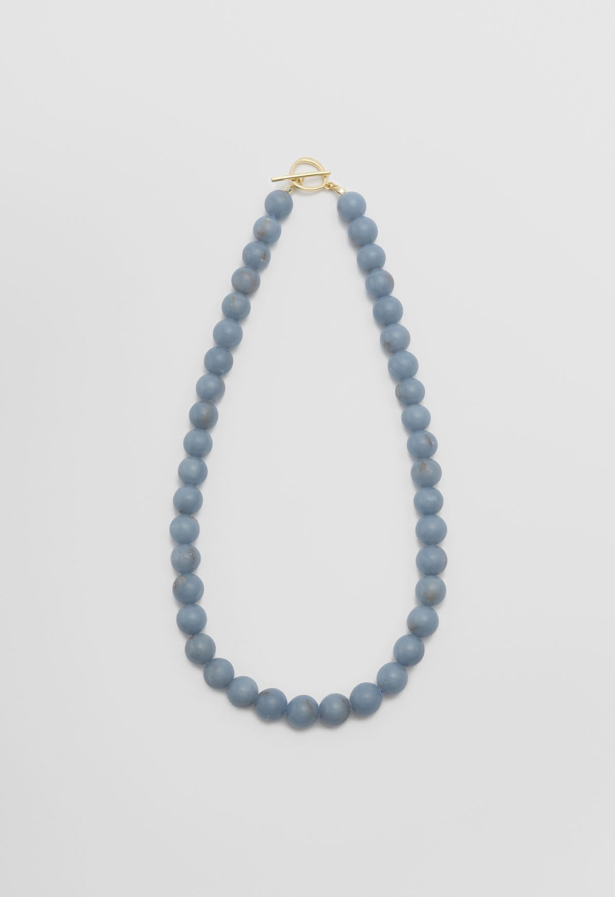 Sun Ray Necklace Angelite Gold 10mm