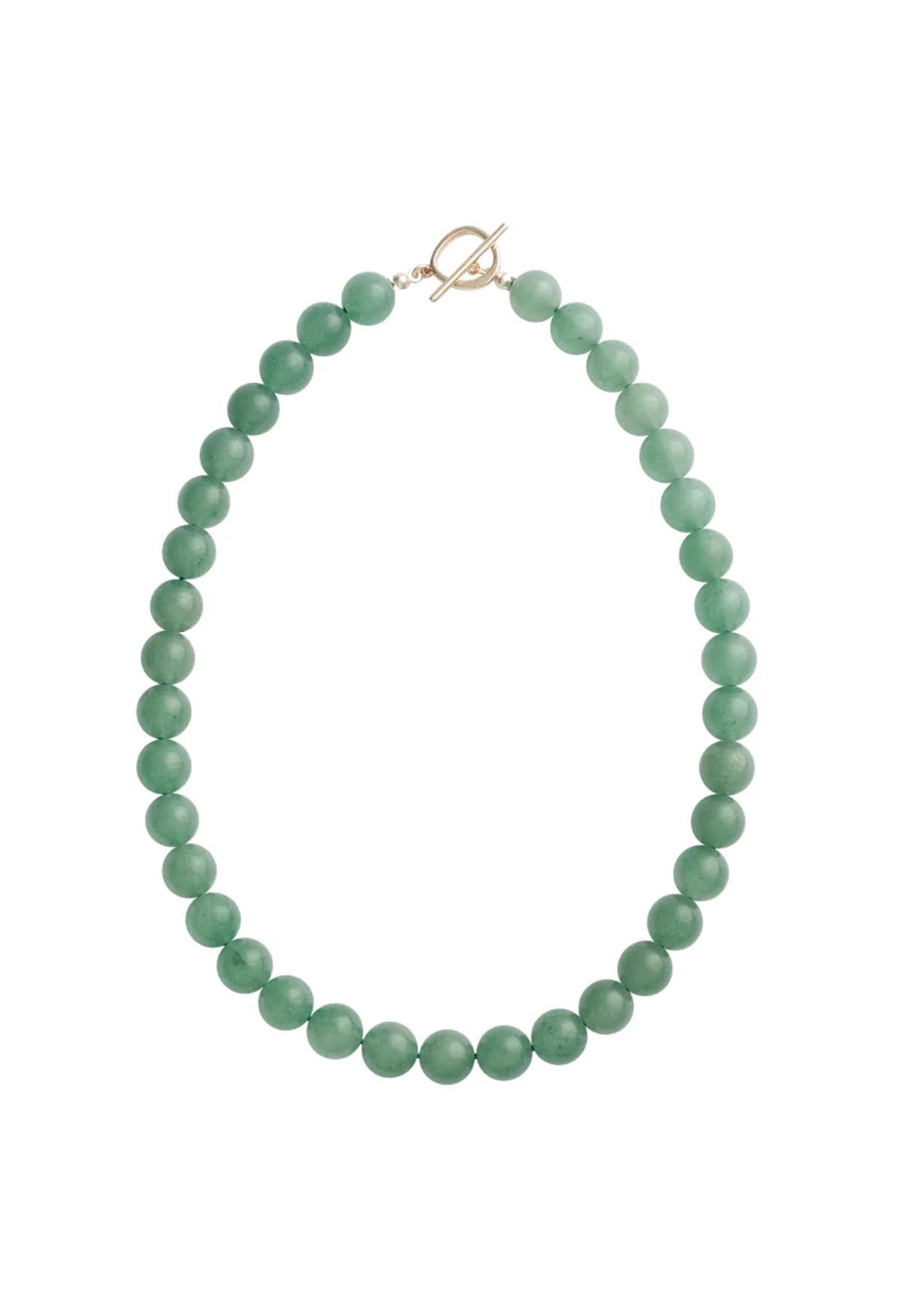 Sun Ray Necklace Aventurine Gold 10mm