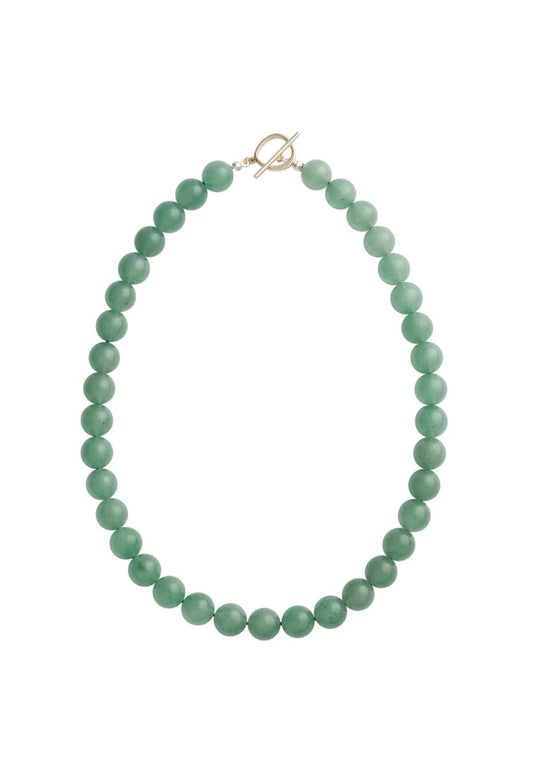 Sun Ray Necklace Aventurine Gold 10mm