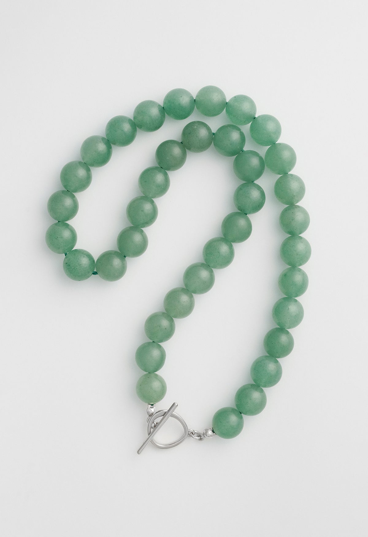 Sun Ray Necklace Aventurine Silver 10mm