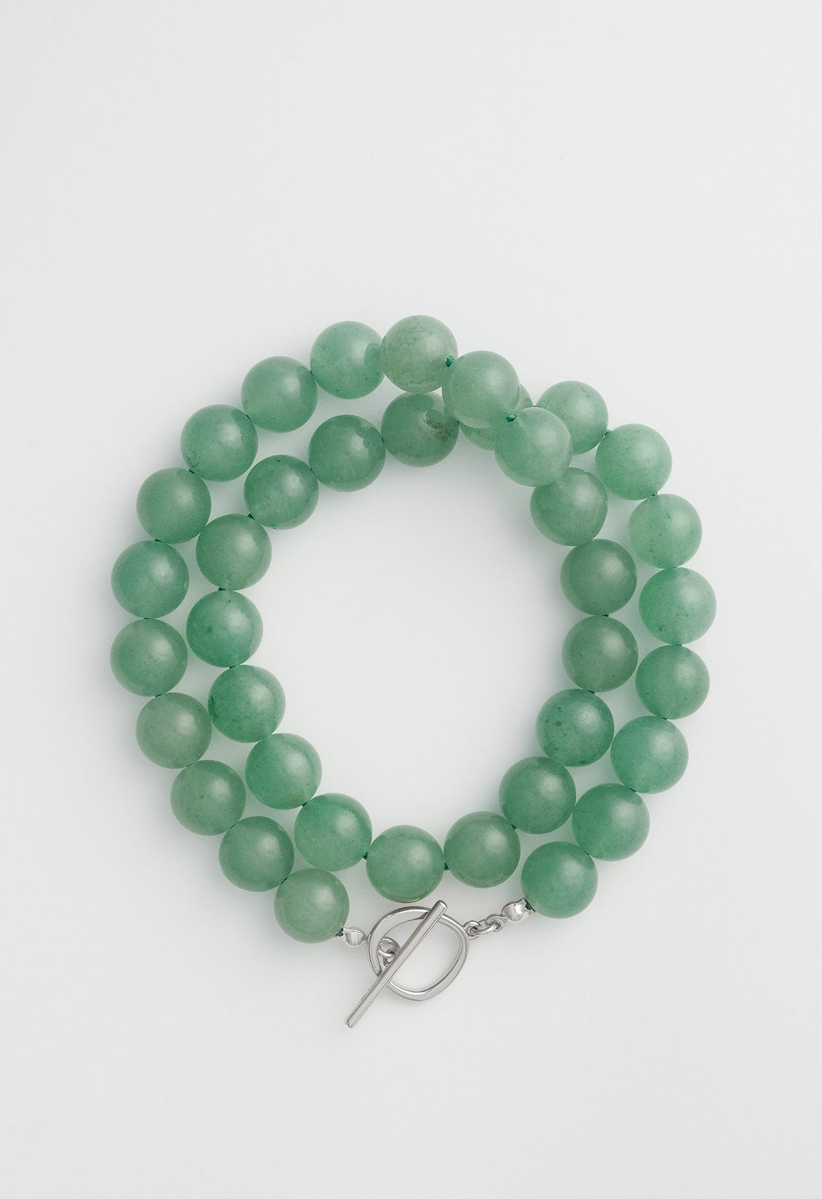 Sun Ray Necklace Aventurine Silver 10mm