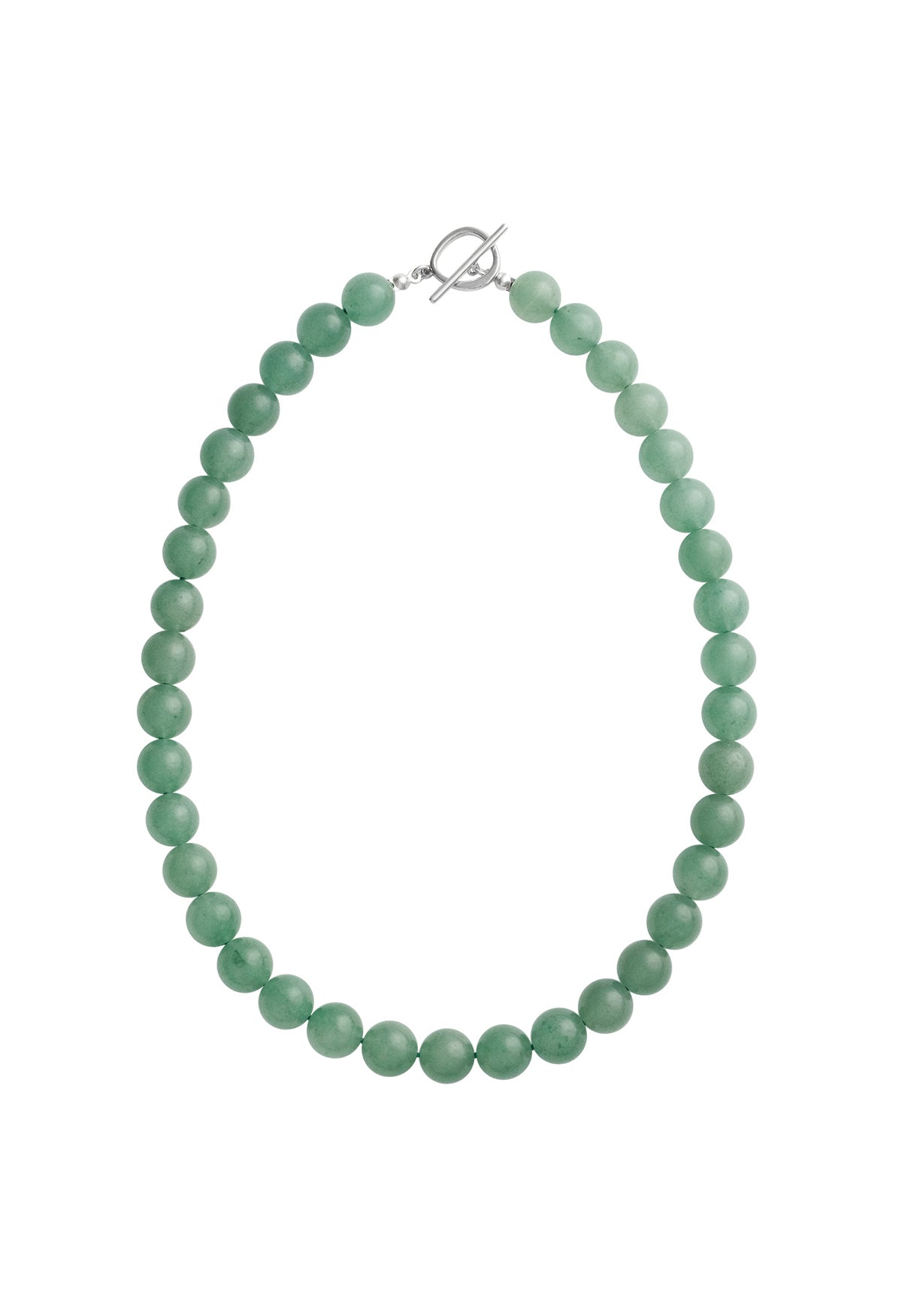 Sun Ray Necklace Aventurine Silver 10mm