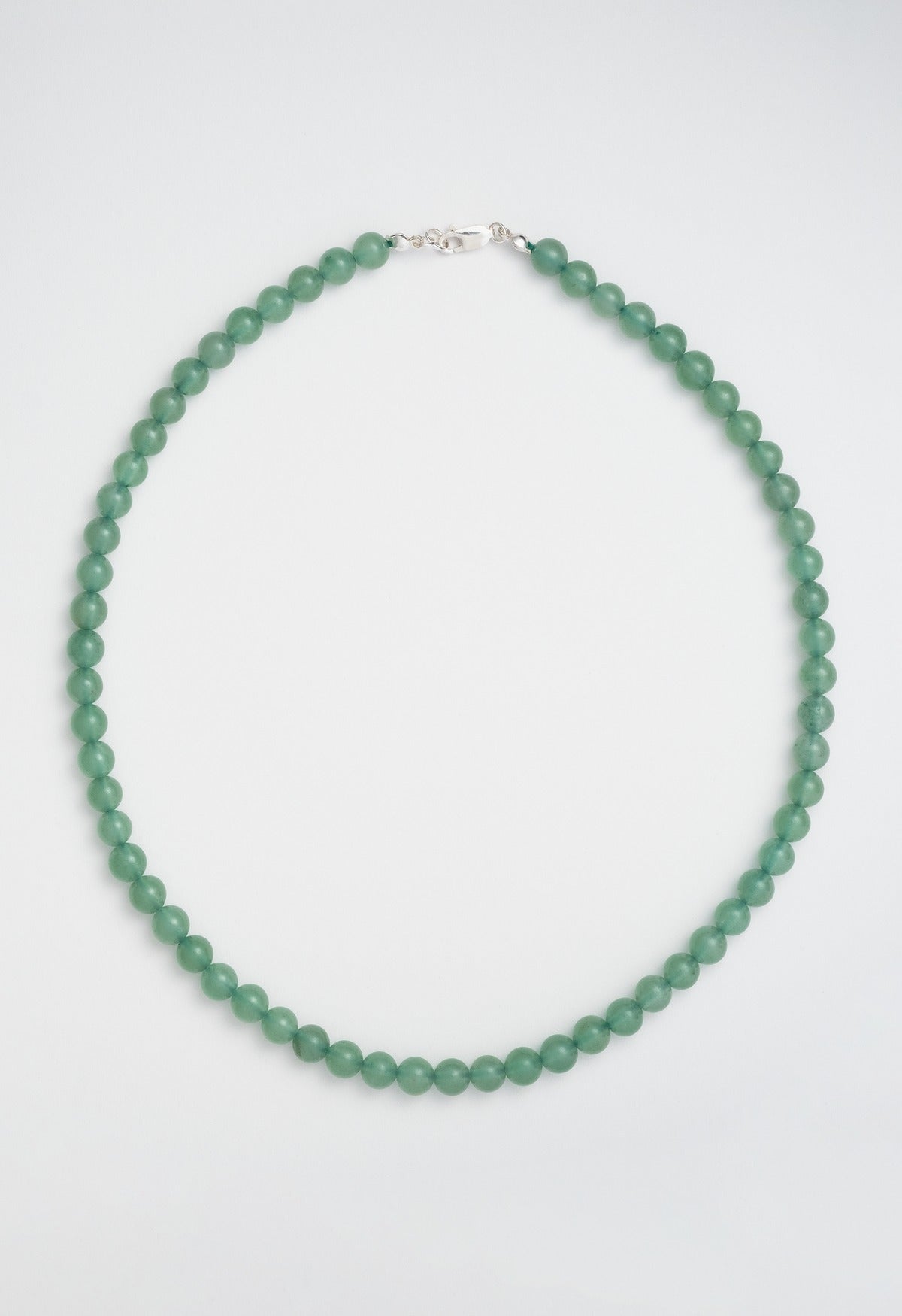 Sun Ray Necklace Aventurine Silver 6mm