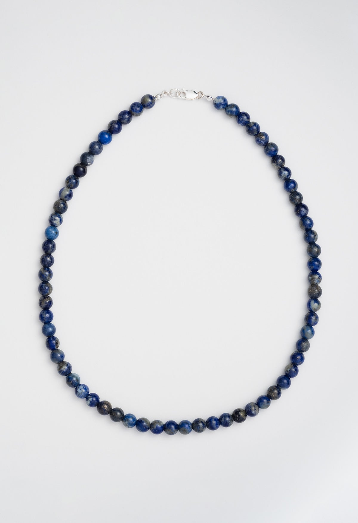 Sun Ray Necklace Lapis Silver 6mm