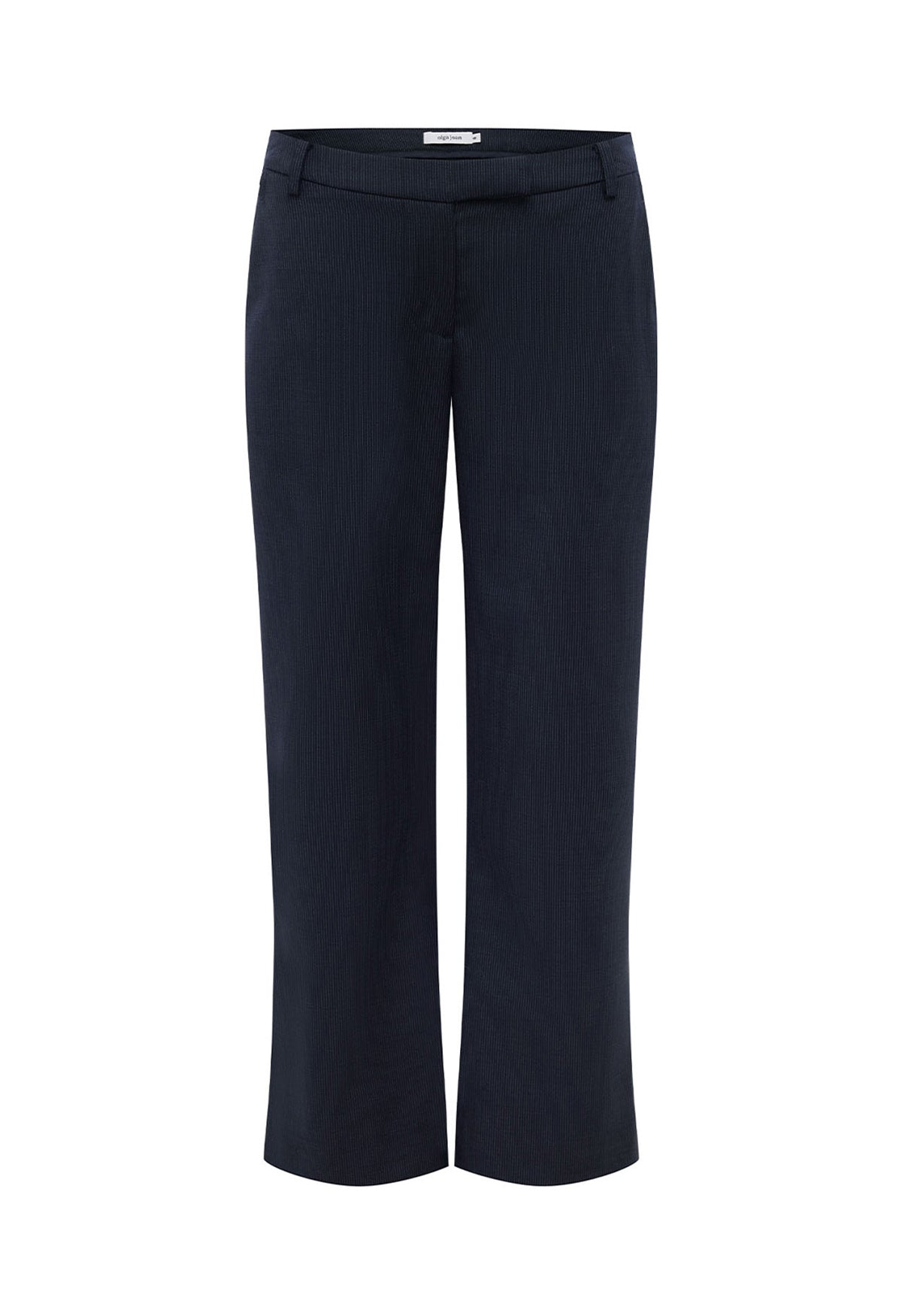 Tailored Low-Rise Pant Navy Pinstripe