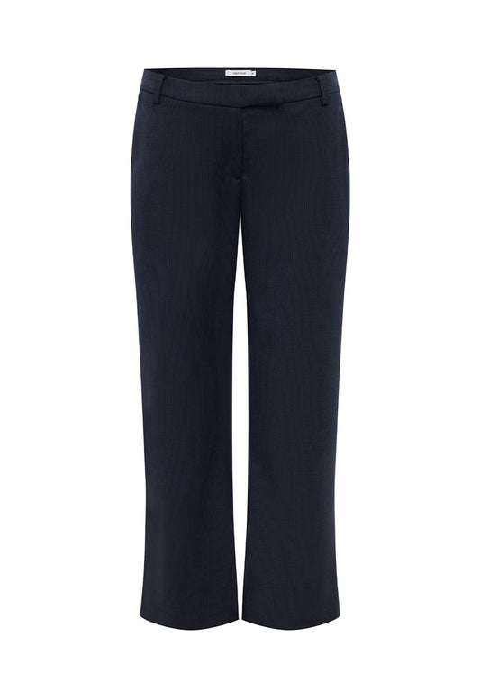Tailored Low-Rise Pant Navy Pinstripe