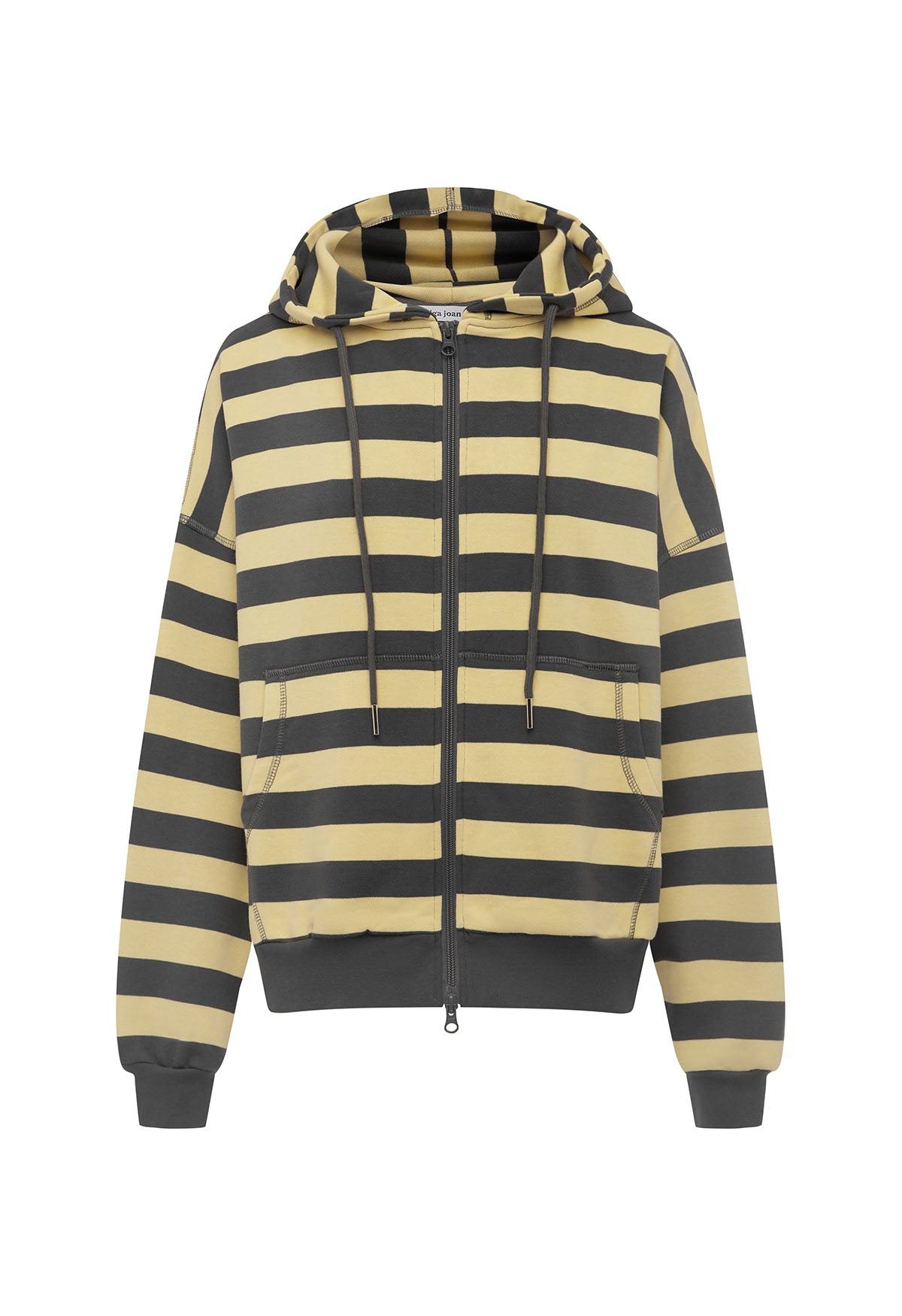 Zip Hoodie Limone Stripe