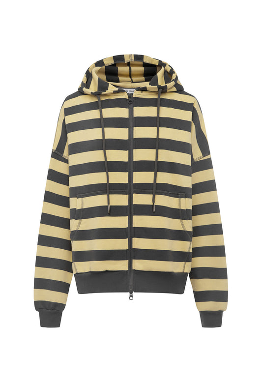 Zip Hoodie Limone Stripe
